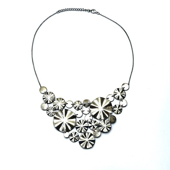 Show-Stopping Judith Jack Sterling Silver Statement Necklace/Marcasite Bib — EUC - Picture 3 of 8